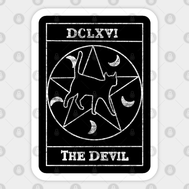 The Devil Card Sticker by valentinahramov